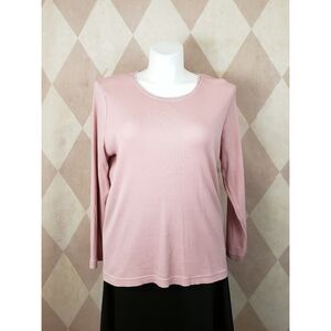 White Stag | Pink Long Sleeve Ribbed Top
